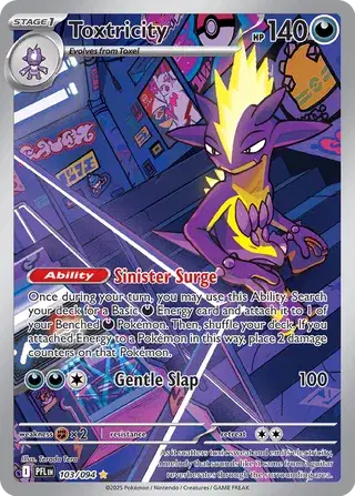 Toxtricity llustration Rare 103094 Phantasmal Flames