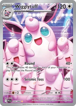 Wigglytuff Phantasmal Flames Illustration Rare 105/094
