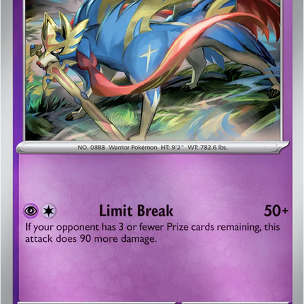 Zacian Phantasmal Flames Rare 045/094 Reverse Holofoil