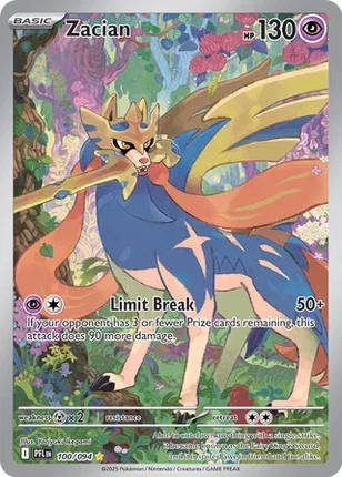 Zacian Phantasmal Flames Illustration Rare 100/094