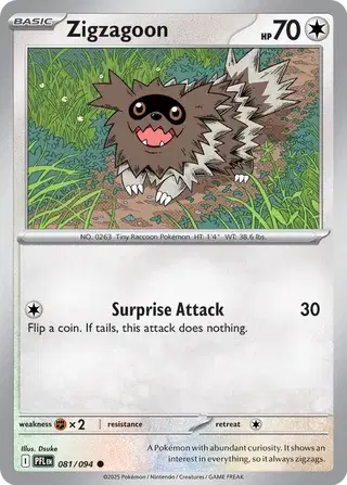 Zigzagoon Common • 081/094 Phantasmal Flames