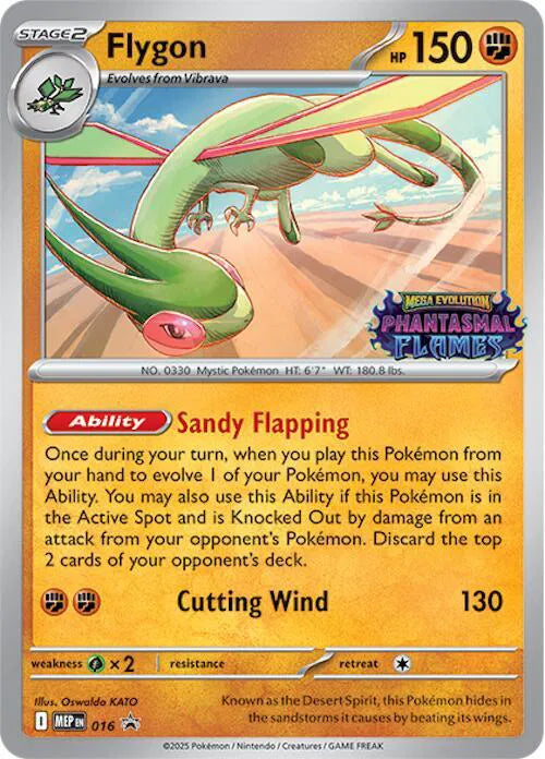 Flygon (Prerelease) Mega Evolution Promos Promo 016 Sealed (Deck Included)