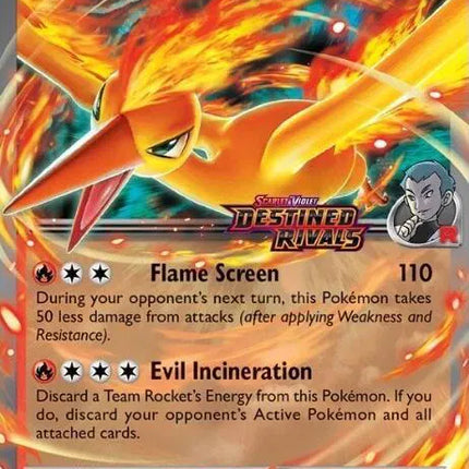 Team Rocket's Moltres ex - 31/182 (Destined Rivals Stamp) Miscellaneous Cards & Products Double Rare 031/182