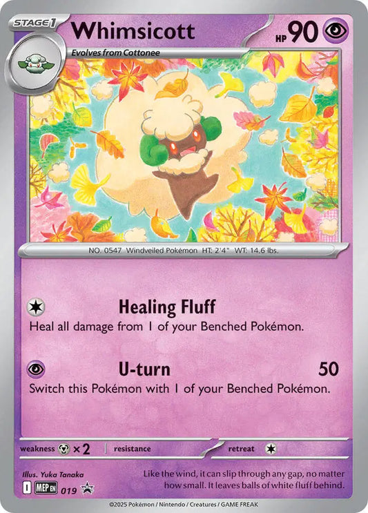 Whimsicott Cosmos Holo Promo 019 Mega Evolution Promos