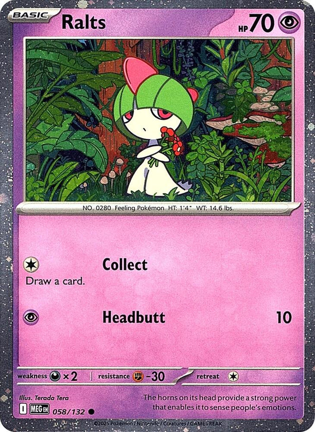 Ralts (Cosmos Holo) Miscellaneous Cards & Products Common 058/132