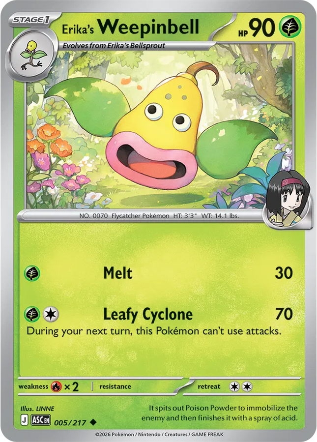 Erika's Weepinbell Ascended Heroes Uncommon 005/217