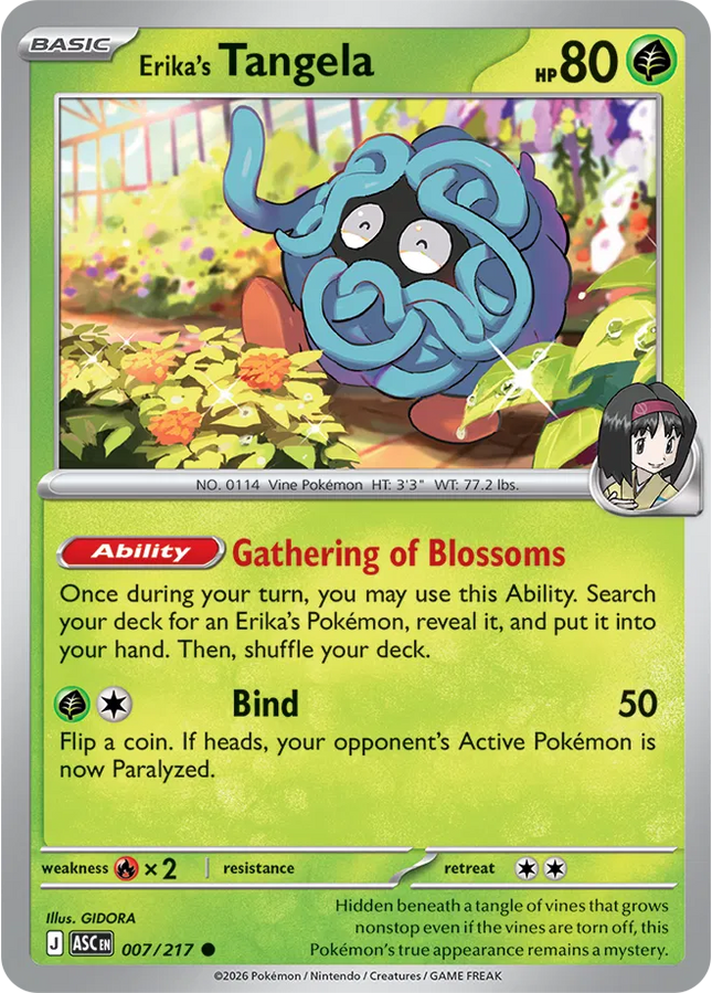 Erika's Tangela Ascended Heroes Common 007/217