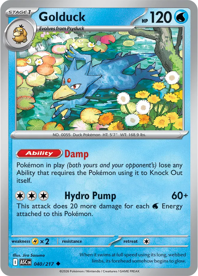 Golduck Ascended Heroes Uncommon 040/217