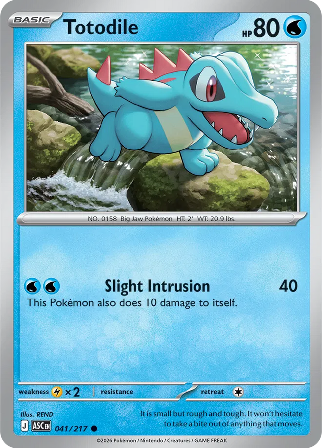 Totodile Ascended Heroes Common 041/217