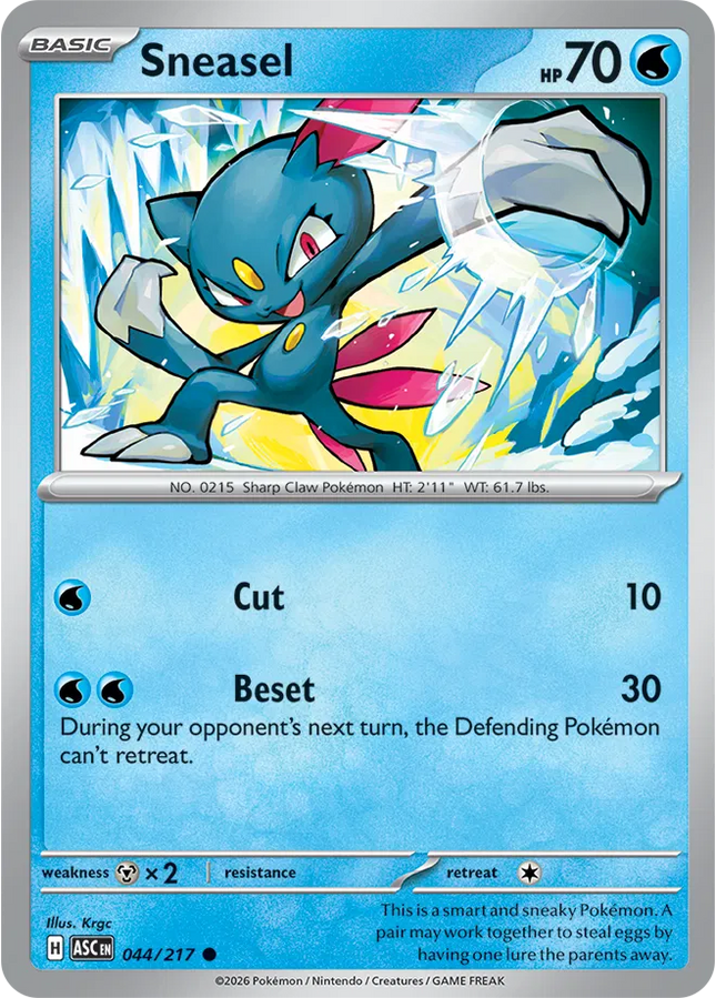 Sneasel Ascended Heroes Common 044/217