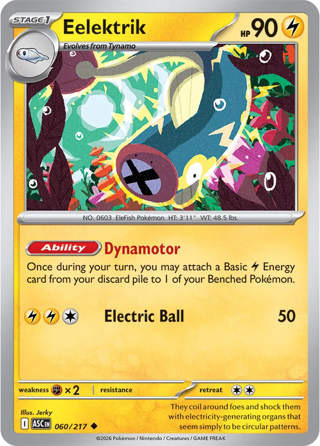 Eelektrik Ascended Heroes Uncommon 060/217