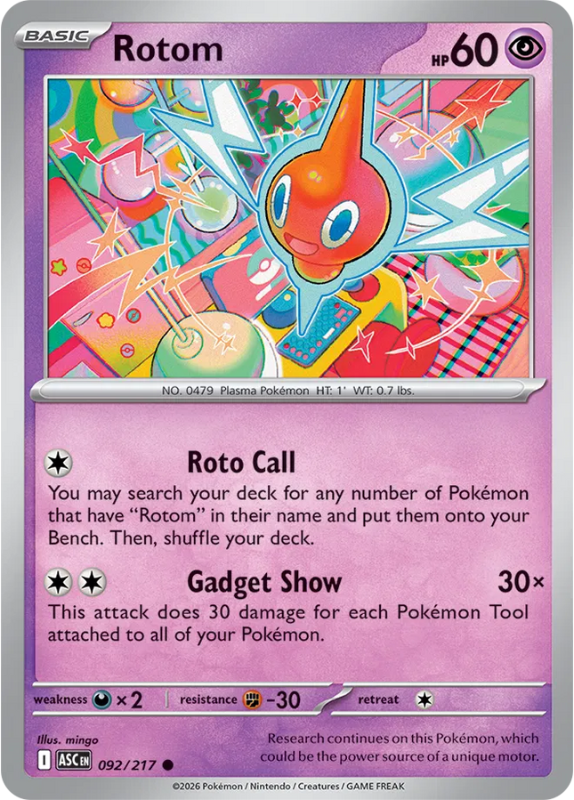Rotom Ascended Heroes Common 092/217