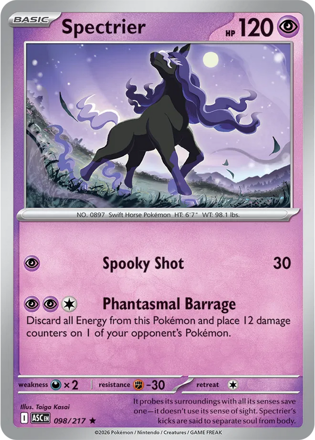 Spectrier Ascended Heroes Rare 098/217 Holofoil