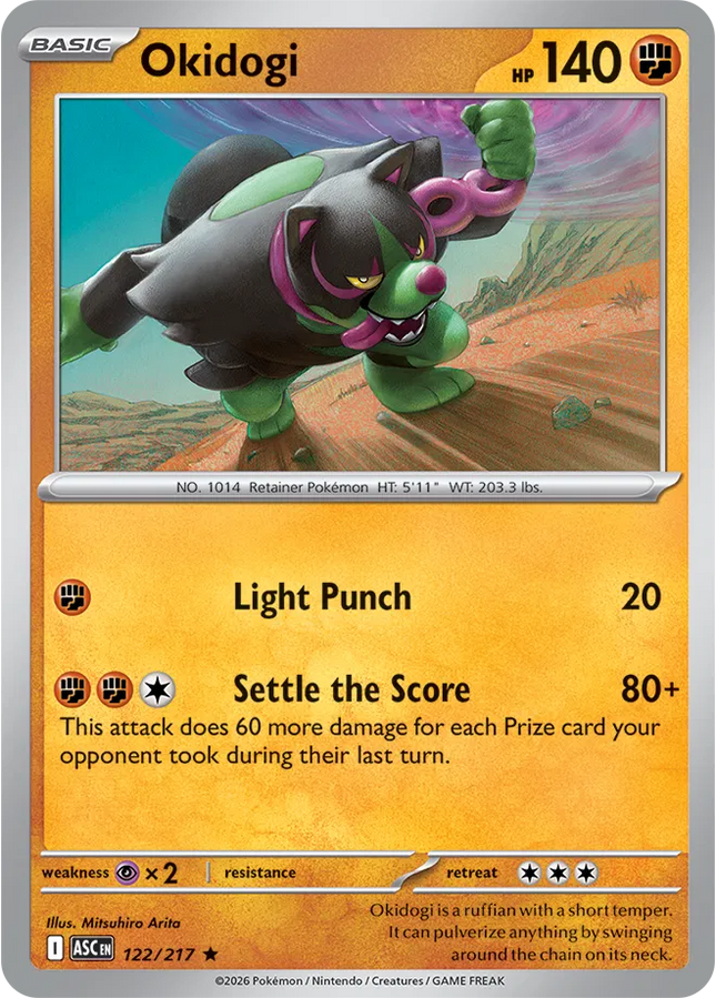 Okidogi Ascended Heroes Rare 122/217 Holofoil