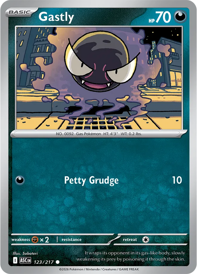 Gastly Ascended Heroes Common 123/217