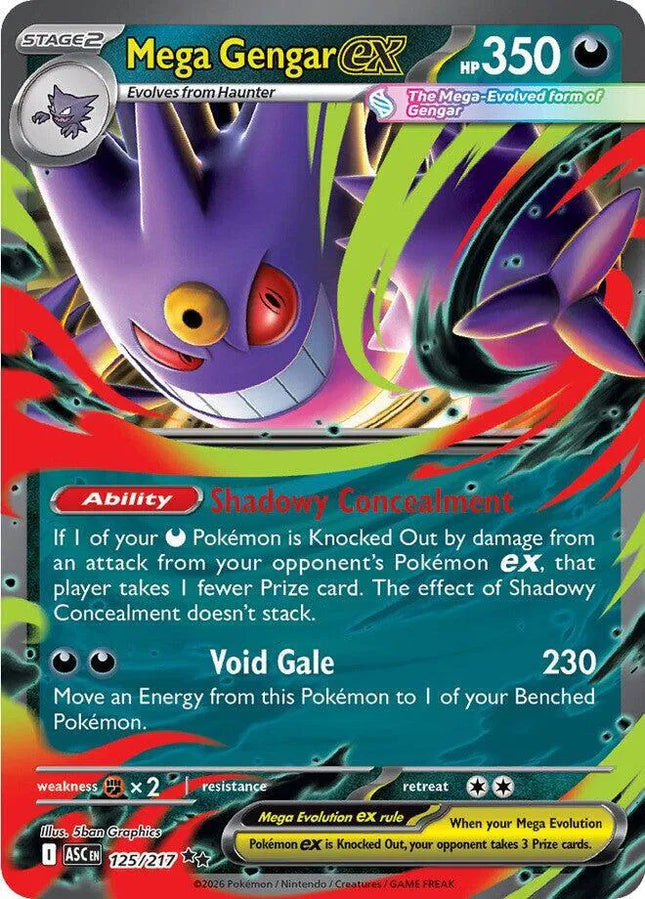 Mega Gengar ex Ascended Heroes Double Rare 125/217
