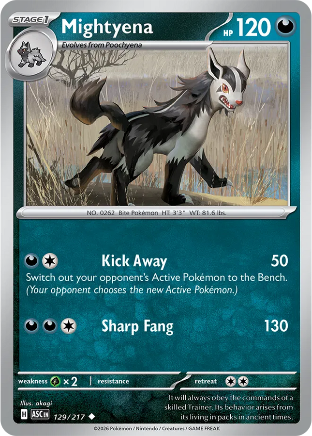 Mightyena Ascended Heroes Uncommon 129/217