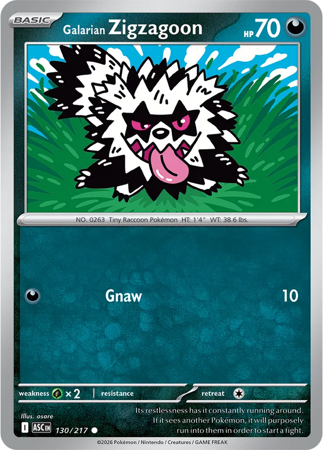 Galarian Zigzagoon Ascended Heroes Common 130/217