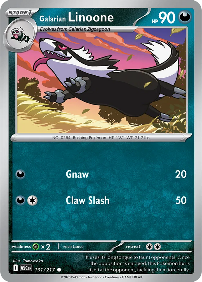 Galarian Linoone Ascended Heroes Common 131/217