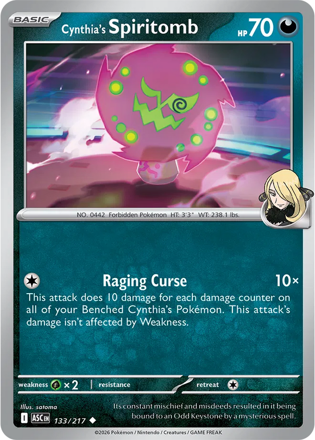 Cynthia's Spiritomb Ascended Heroes Uncommon 133/217