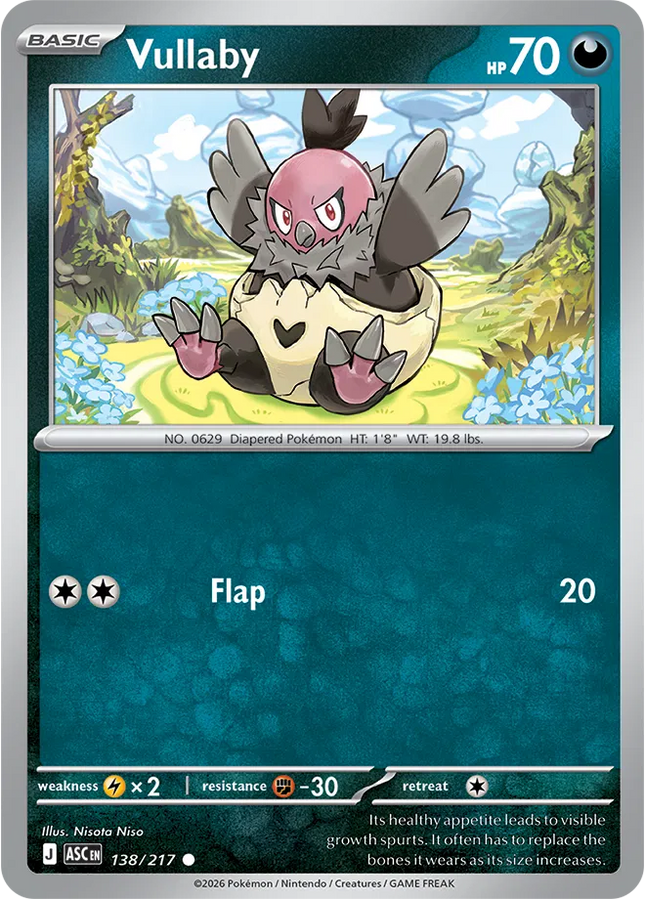 Vullaby Ascended Heroes Common 138/217