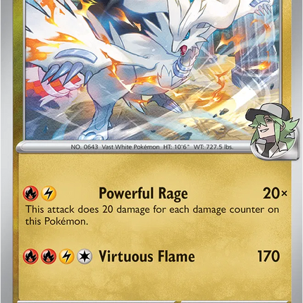 N's Reshiram Ascended Heroes Rare 154/217 Holofoil