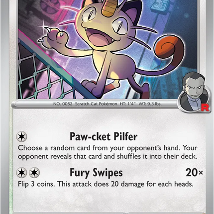 Team Rocket's Meowth Ascended Heroes Common 161/217