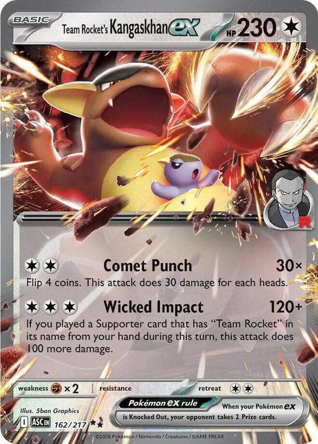 Team Rocket's Kangaskhan ex Ascended Heroes Double Rare 162/217