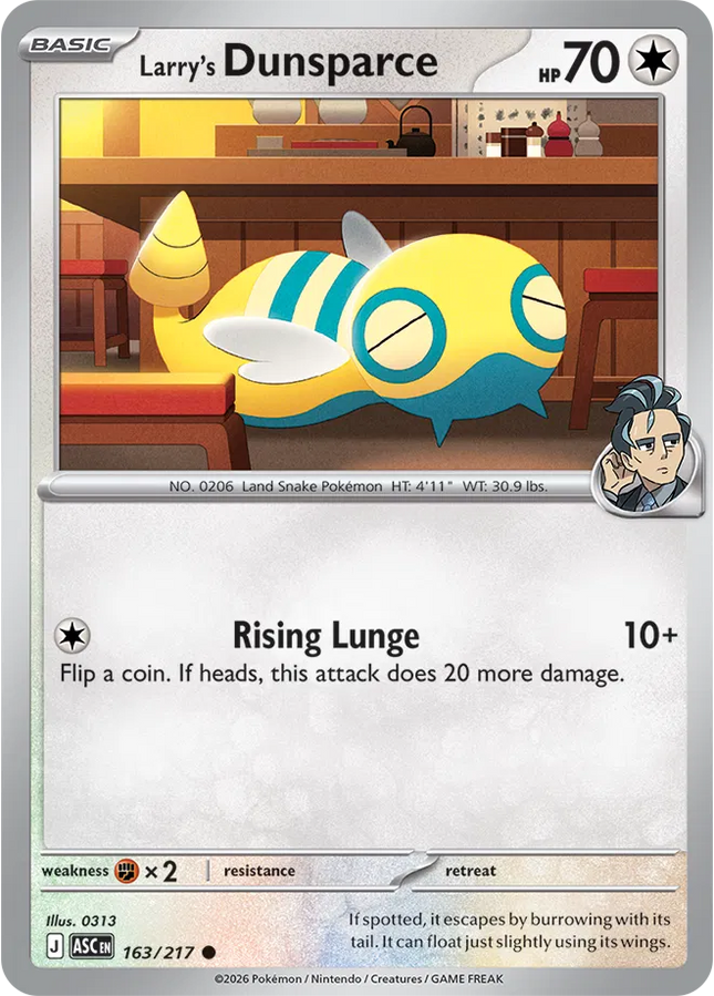 Larry's Dunsparce Ascended Heroes Common 163/217