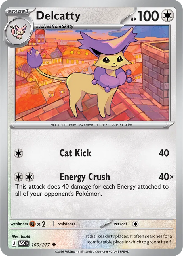 Delcatty Ascended Heroes Uncommon 166/217