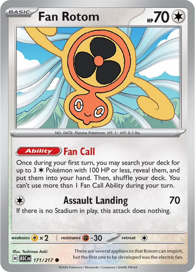 Fan Rotom Ascended Heroes Common 171/217