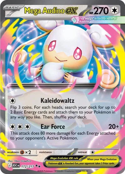 Mega Audino ex Ascended Heroes Double Rare 172/217