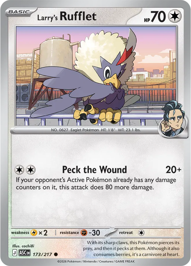 Larry's Rufflet Ascended Heroes Common 173/217