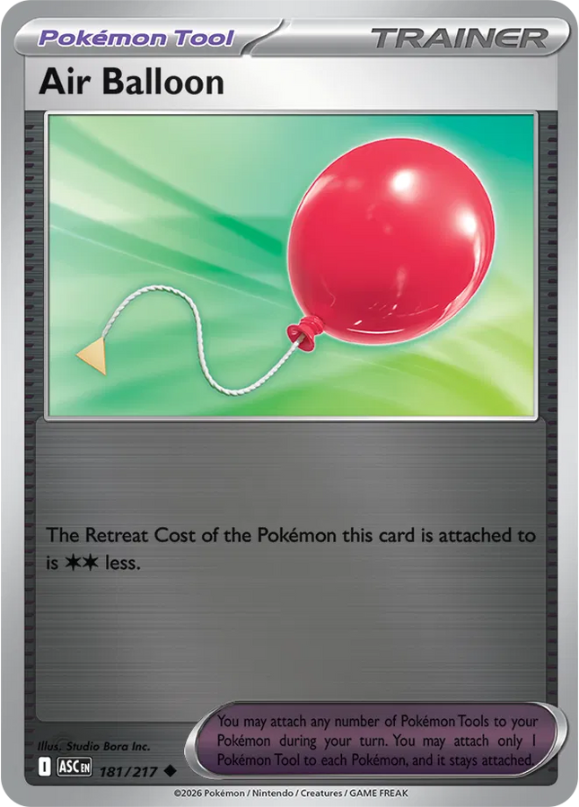 Air Balloon Ascended Heroes Uncommon 181/217 Reverse Holofoil