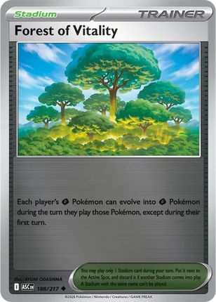 Forest of Vitality Ascended Heroes Uncommon 188/217 Reverse Holofoil