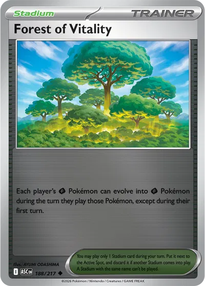 Forest of Vitality Ascended Heroes Uncommon 188/217 Reverse Holofoil