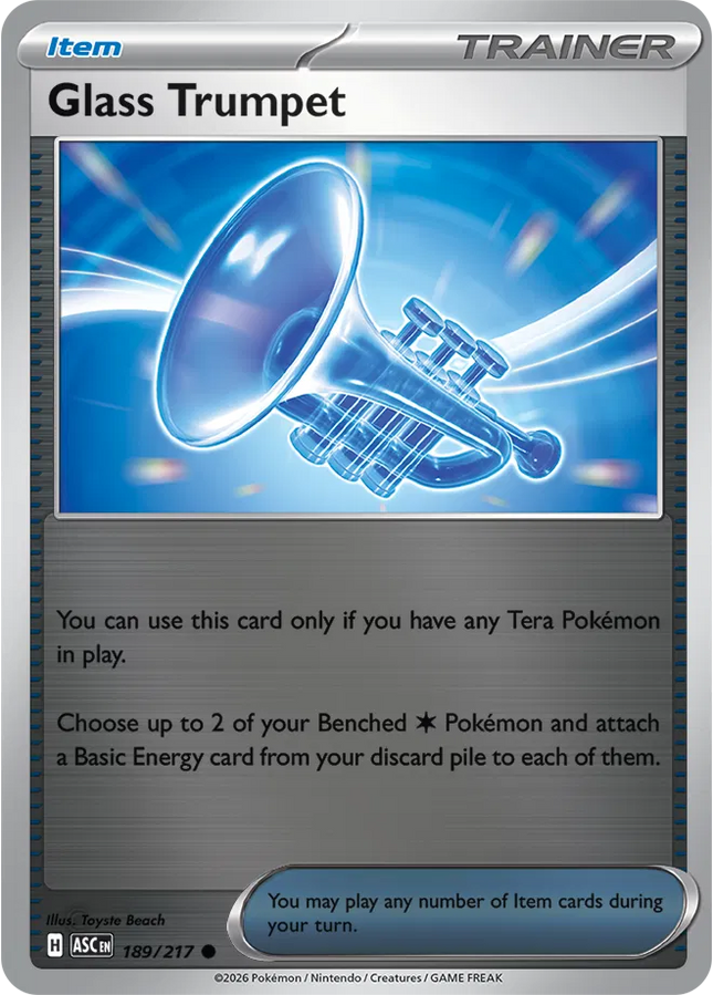Glass Trumpet Ascended Heroes Common 189/217 Reverse Holofoil