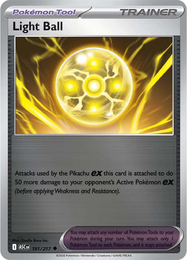 Light Ball Ascended Heroes Uncommon 191/217 Reverse Holofoil
