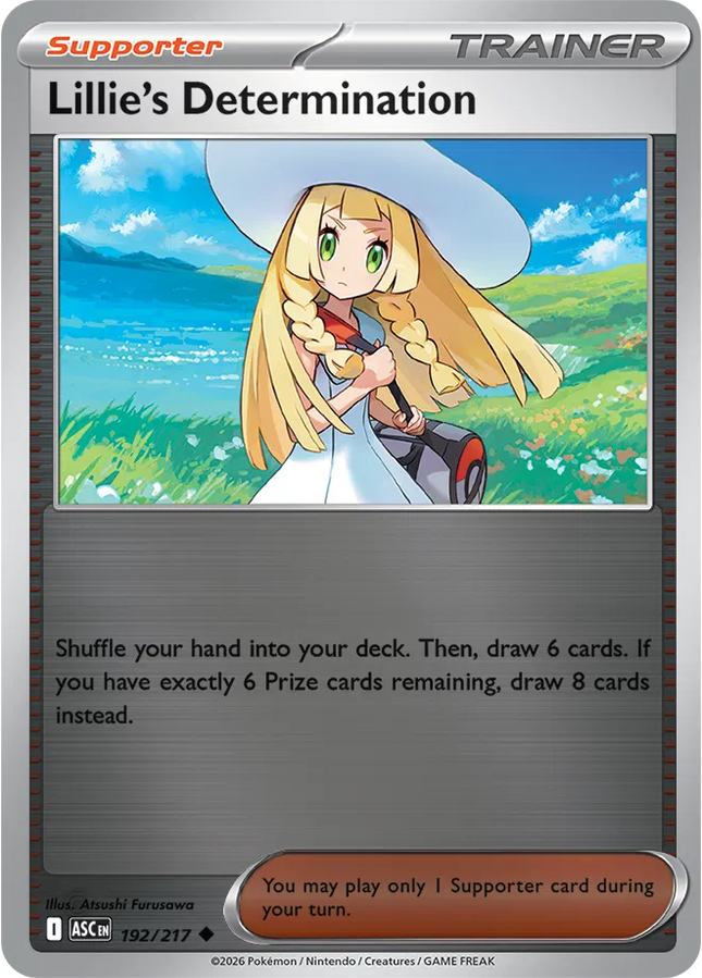 Lillie's Determination Ascended Heroes Uncommon 192/217 Reverse Holofoil