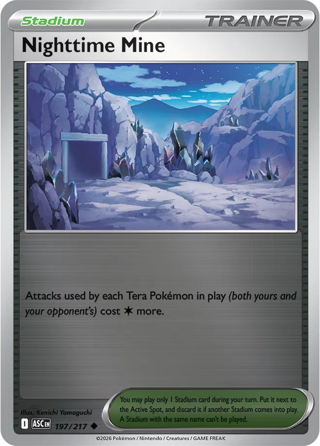 Nighttime Mine Ascended Heroes Uncommon 197/217 Reverse Holofoil
