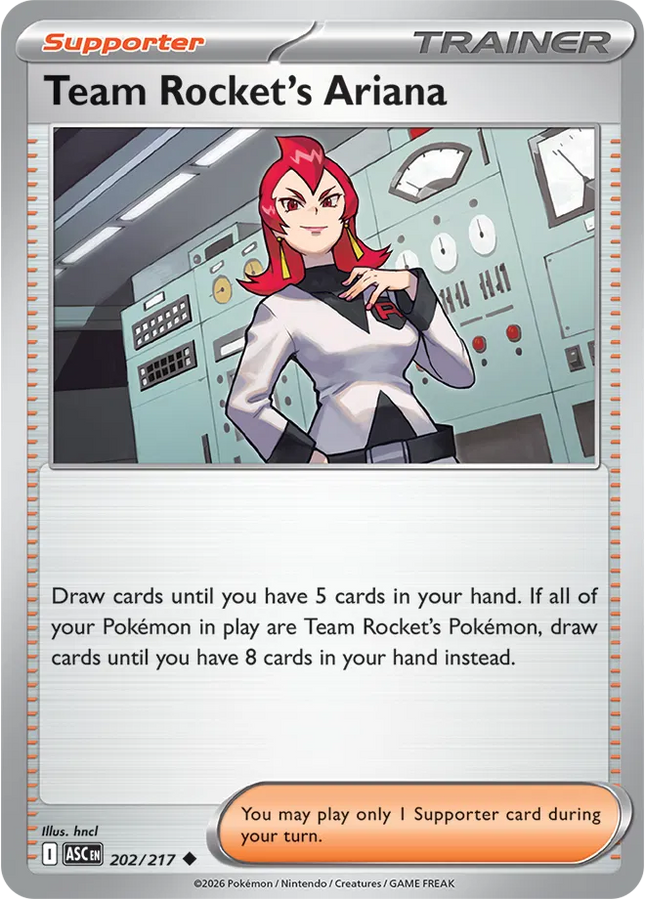 Team Rocket's Ariana Ascended Heroes Uncommon 202/217