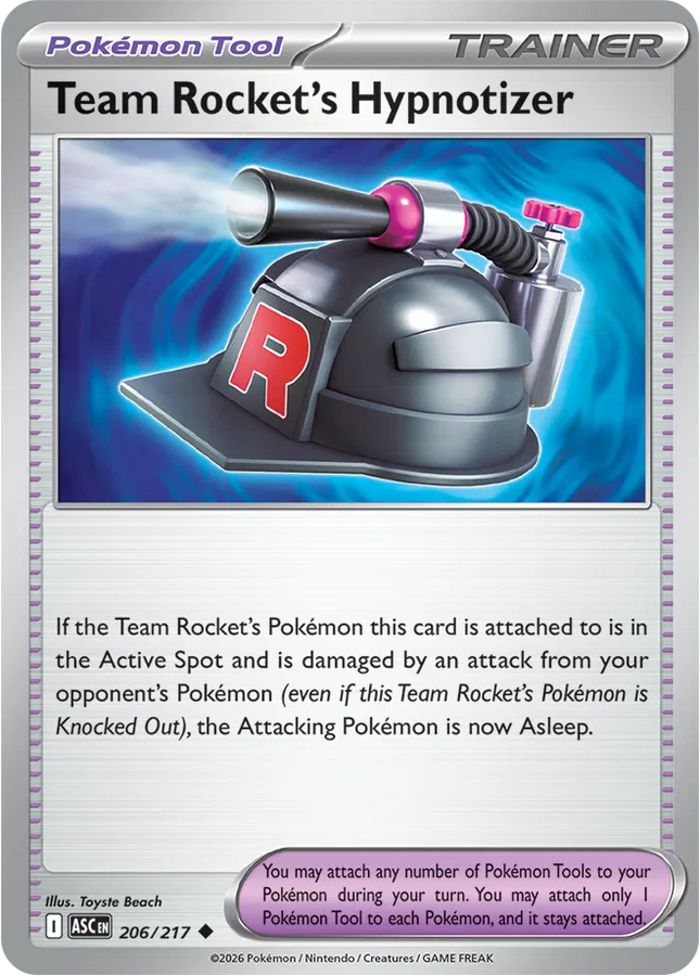 Team Rocket's Hypnotizer Ascended Heroes Uncommon 206/217