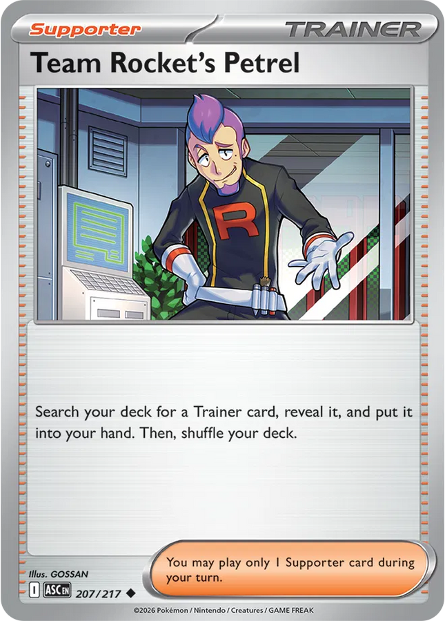 Team Rocket's Petrel Ascended Heroes Uncommon 207/217