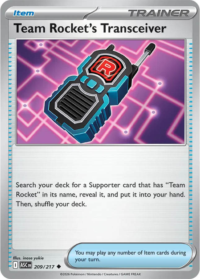 Team Rocket's Transceiver Ascended Heroes Uncommon 209/217
