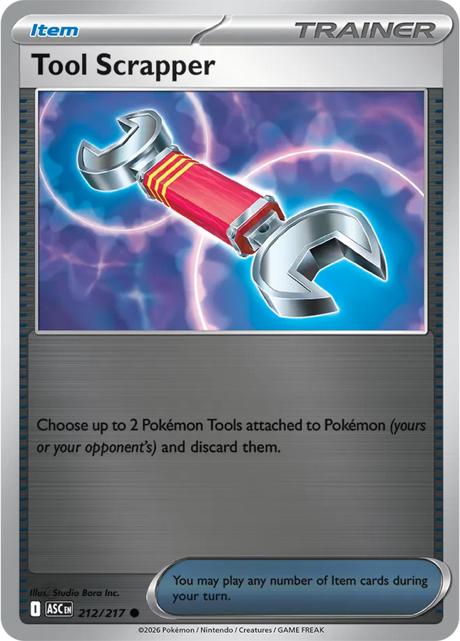 Tool Scrapper Ascended Heroes Common 212/217 Reverse Holofoil