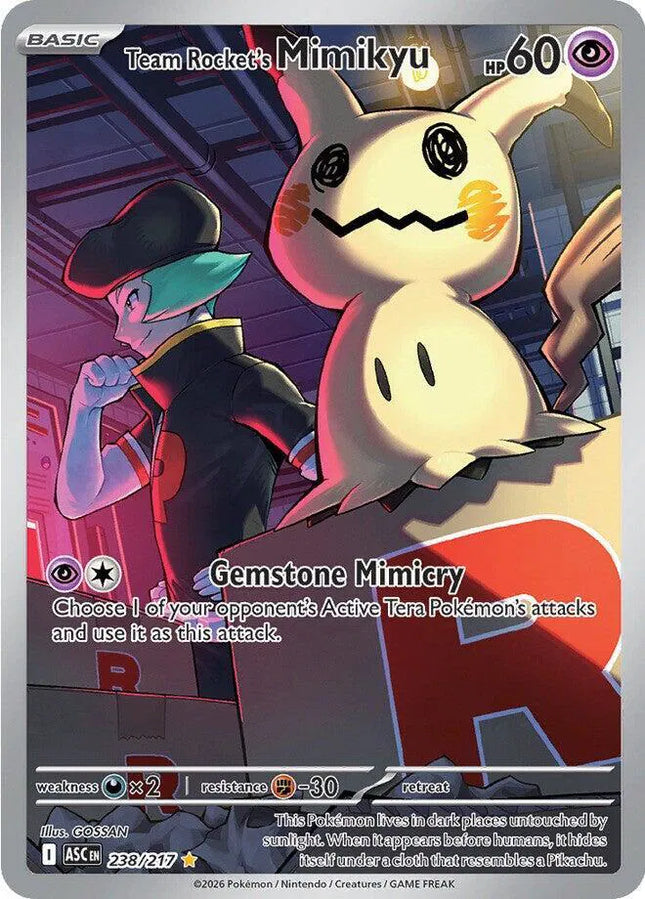 Team Rocket's Mimikyu Ascended Heroes Illustration Rare 238/217