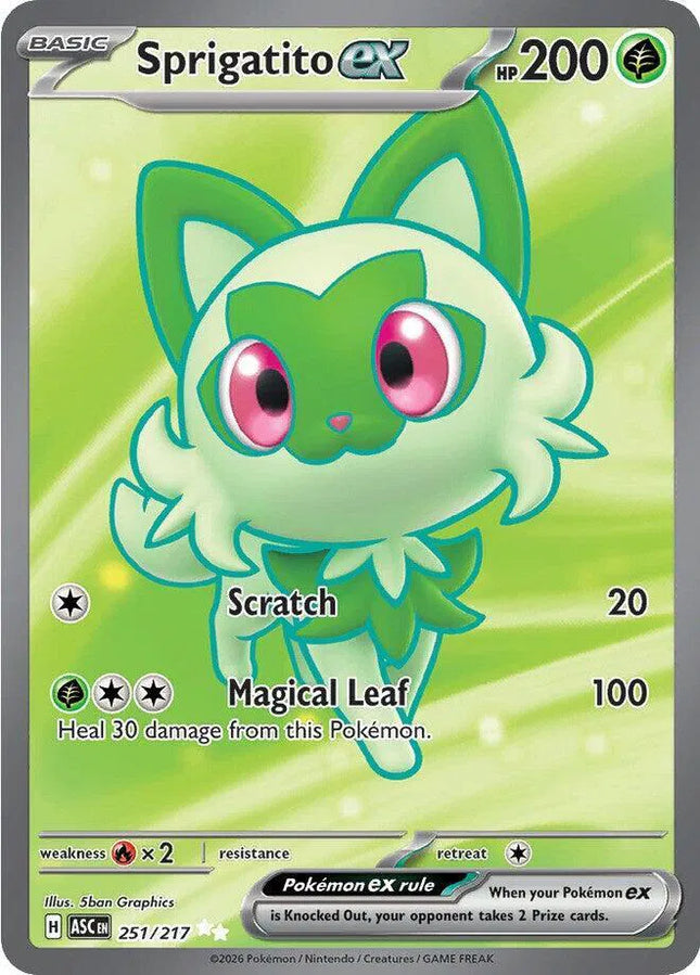 Sprigatito ex Ascended Heroes Ultra Rare 251/217