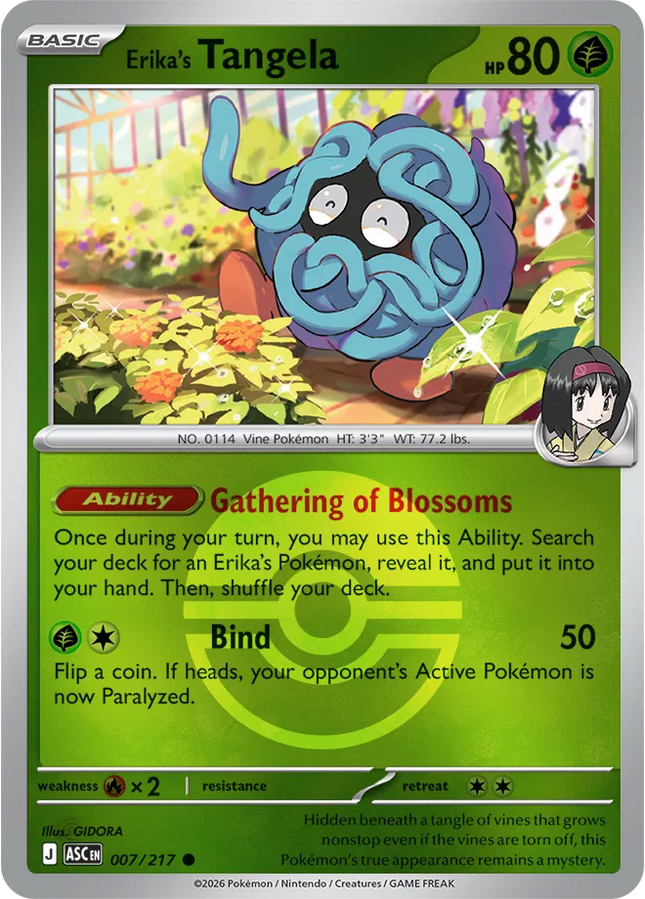 Erika's Tangela (Poke Ball) Ascended Heroes Common 007/217