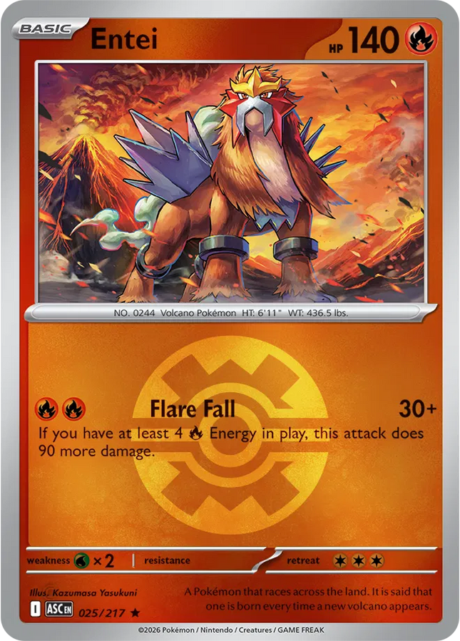Entei (Quick Ball) Ascended Heroes Rare 025/217