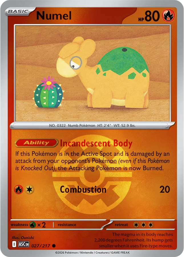 Numel (Quick Ball) Ascended Heroes Common 027/217